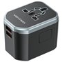 Carregador de Parede Universal Vention FJCB0/ Tomada de Corrente Universal/ 1xUSB-C/ 2xUSB/ 20W