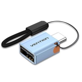 Adaptador OTG USB 3.1 Vention CUBH0/ USB-C Macho - USB Fêmea/ Azul