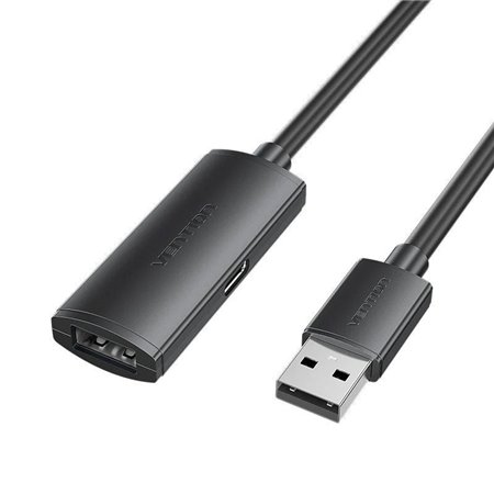 Extensão USB 2.0 Vention CBKBJ/ USB Macho - USB Fêmea/ 480Mbps/ 5m/ Preto