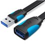 Extensão USB 3.0 Vention VAS-A13-B050/ USB Macho - USB Fêmea/ 5Gbps/ 50cm/ Preto e Azul