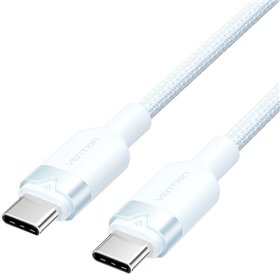 Cabo USB 2.0 Tipo-C 3A Vention TRDSF, USB Tipo-C Macho - USB Tipo-C Macho, Até 60W, 480Mbps, 1m, Azul Cabo USB 2.0 USB-C 3A Vention TRDSF/ USB-C Macho - USB-C Macho/ Até 60W/ 480Mbps/ 1m/ Azul