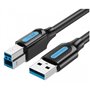 Cabo USB 3.0 Vention COOBD/ USB Tipo-B Macho - USB Macho/ 5Gbps/ 50cm/ Preto