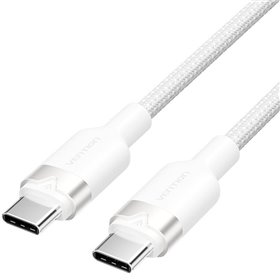 Cabo USB 2.0 USB-C 3A Vention TRDWH/ USB-C Macho - USB-C Macho/ Até 60W/ 480Mbps/ 2m/ Branco Cabo USB 2.0 USB-C 3A Vention TRDWH/ USB-C Macho - USB-C Macho/ Até 60W/ 480Mbps/ 2m/ Branco