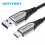 Cabo USB 2.0 USB-C Vention COFHG/ USB-C Macho - USB Macho/ Até 100W/ 480Mbps/ 1.5m/ Cinza
