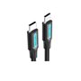 Cabo USB 2.0 USB-C Vention COSBH/ USB-C Macho - USB-C Macho/ Até 60W/ 480Mbps/ 2m/ Preto