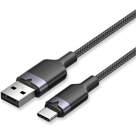 Cabo USB 2.0 Tipo-C Vention CTNBH, USB Tipo-C Macho - USB Macho, Até 60W, 480Mbps, 2m, Preto Cabo USB 2.0 USB-C Vention CTNBH/ USB-C Macho - USB Macho/ Até 60W/ 480Mbps/ 2m/ Preto