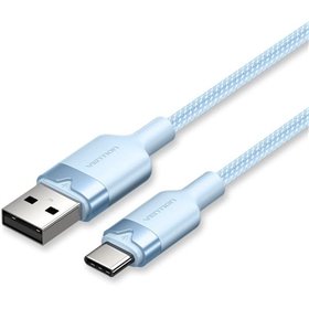 Cabo USB 2.0 USB-C Vention CTNLF/ USB-C Macho - USB Macho/ Até 60W/ 480Mbps/ 1m/ Azul