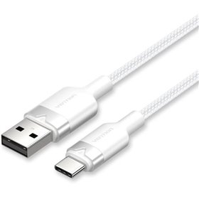 Cabo USB 2.0 USB-C Vention CTNWF/ USB-C Macho - USB Macho/ Até 60W/ 480Mbps/ 1m/ Branco Cabo USB 2.0 USB-C Vention CTNWF/ USB-C Macho - USB Macho/ Até 60W/ 480Mbps/ 1m/ Branco