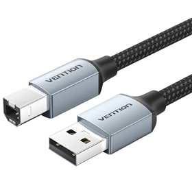 Cabo USB 2.0 Impressora Vention CTTHF/ USB Tipo-B Macho - USB Macho/ 480Mbps/ 1m/ Cinza