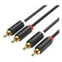 Cabo Stereo Vention BCMBD/ 2x RCA Macho - 2x RCA Macho/ 50cm/ Preto