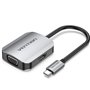 Conversor Vention TDIHB/ USB-C Macho/ VGA Fêmea - HDMI Fêmea/ 15cm/ Plata
