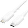 Cabo USB 2.0 USB-C Lightning Vention LAKWF/ USB-C Macho - Lightning Macho/ Até 27W/ 480Mbps/ 1m/ Branco