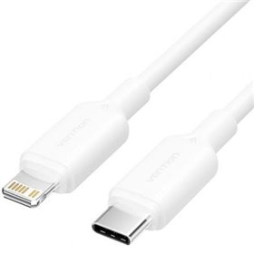 Cabo USB 2.0 USB-C Lightning Vention LAKWH/ USB-C Macho - Lightning Macho/ Até 27W/ 480Mbps/ 2m/ Branco