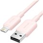 Cabo USB 2.0 Lightning Vention LAMPF/ USB Macho - Lightning Macho/ 480Mbps/ 1m/ Rosa