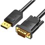 Cabo Conversor Vention HBLBJ/ VGA Macho - DisplayPort Macho/ 5m/ Preto