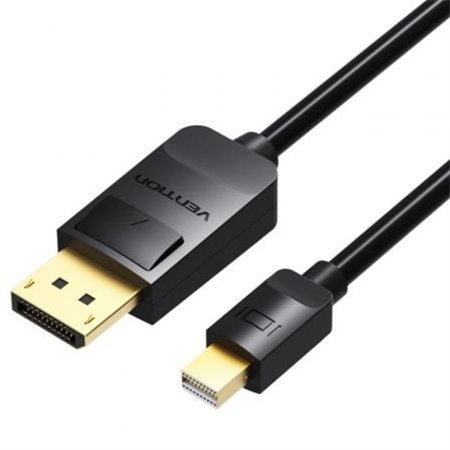 Cabo Conversor Vention HAABG/ Mini DisplayPort Macho - DisplayPort Macho/ 1.5m/ Preto