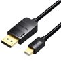 Cabo Conversor Vention HAABH/ Mini DisplayPort Macho - DisplayPort Macho/ 2m/ Preto