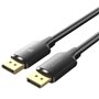 Cabo DisplayPort 1.2 4K Vention HAKBL/ DisplayPort Macho - DisplayPort Macho/ 10m/ Preto