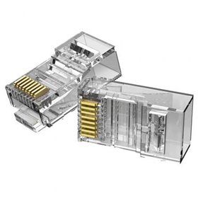 Conector RJ45 IDBR0-100, Cat.5e UTP, 100 uds Ficha RJ45 IDBR0-100/ Cat.5e UTP/ 100 uds