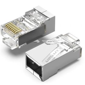 Conector RJ45 IDCR0-100, Cat.6 FTP, 100 uds Ficha RJ45 IDCR0-100/ Cat.6 FTP/ 100 uds