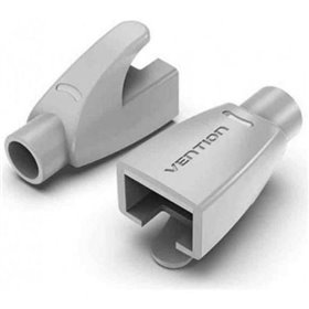 Funda Protectora RJ45 Vention IODM0-100, 100 uds, Cinza Claro Capa Protectora RJ45 Vention IODM0-100/ 100 uds/ Cinza Claro