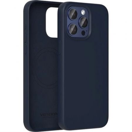 Capa Silicone com Magsafe Vention KUDL0-30/ Compativel com iPhone 13 Pro/ Azul Meia Noite