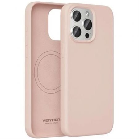 Capa Silicone com Magsafe Vention KUDP0-10/ Compativel com iPhone 13/ Rosa
