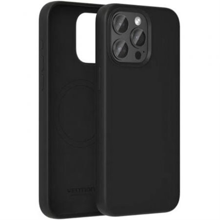 Capa Silicone com Magsafe Vention KUFB0-20/ Compativel com iPhone 15 Plus/ Preta