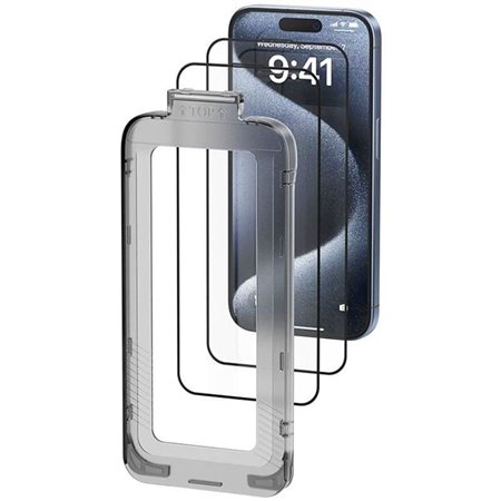 Protetor de Ecrã de Vidro Temperado Vention KUITCA-10 para iPhone 13 + Ferramenta de Instalação Antipó