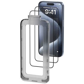 Protetor de Ecrã de Vidro Temperado Vention KUJTCA-10 para iPhone 14 + Ferramenta de Instalação Antipó