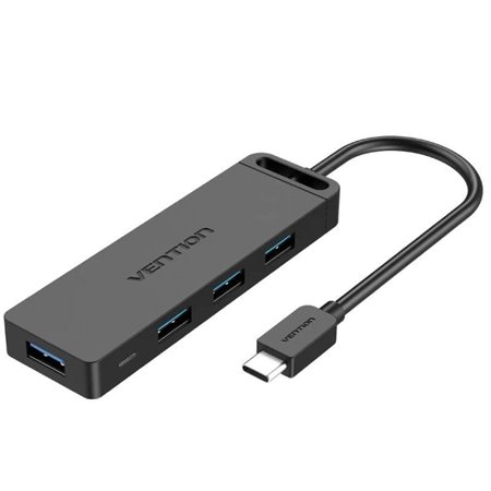Hub USB-C Vention TGKBD/ 4xUSB/ 1xMicroUSB PD/ 50cm