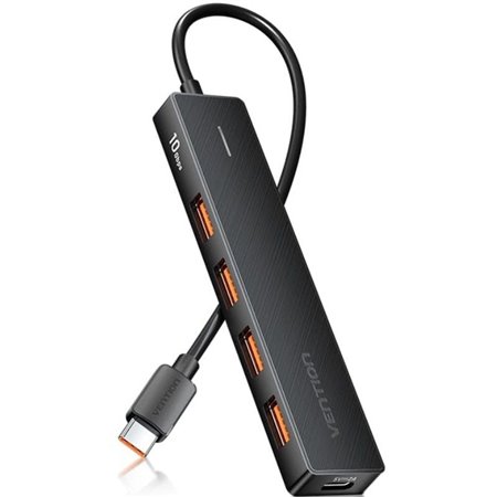 Hub USB 3.2 Vention CHJBB/ 4xUSB/ 1xUSB-C/ 15cm