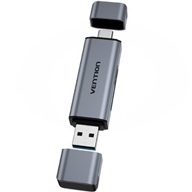 Leitor de Cartões Externo Vention CLLH0/ USB 3.0/ USB-C