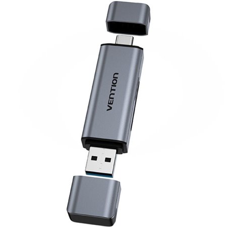 Leitor de Cartões Externo Vention CLLH0/ USB 3.0/ USB-C