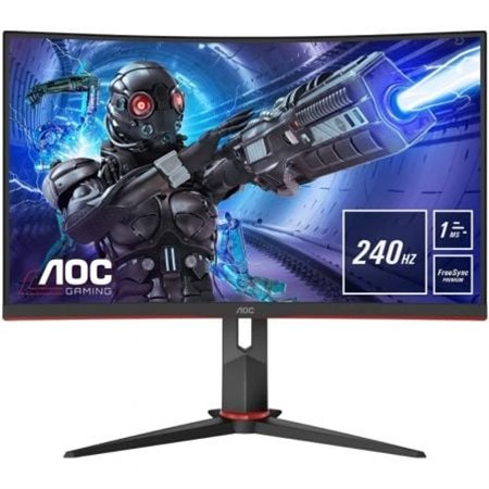Monitor Gamer Curvo AOC C32G2ZE 31,5"/ Full HD/ 1 ms/ 240 Hz/ VA/ Preto