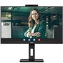 Monitor profissional AOC Q27P3QW 27" QHD com webcam, multimídia, altura ajustável, preto