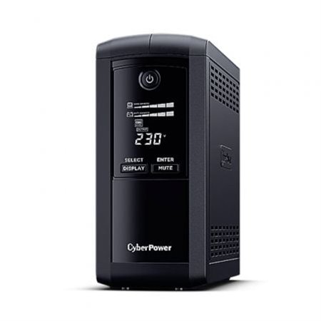 Cyberpower VP1000ELCD Nobreak interativo de linha/ 1000VA-550W/ 4 saídas/ Formato de torre