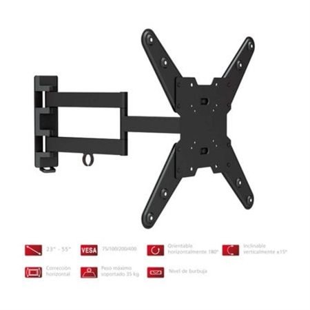 Suporte de parede ajustável/inclinável Fonestar STV-683N para TVs de 23 a 55 polegadas/até 35 kg