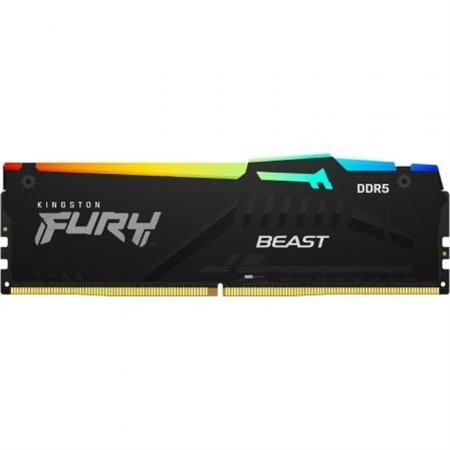 Kingston FURY Beast RGB 16 GB/ DDR5/ 5600 MHz/ 1,25 V/ CL40/ Memória RAM DIMM