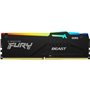 Kingston FURY Beast RGB 8GB/ DDR5/ 6000MHz/ 1,35V/ CL36/ Memória RAM DIMM