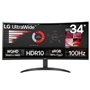 Monitor profissional ultra-amplo curvo LG 34WR50QK-B de 34"/ WQHD/ Preto