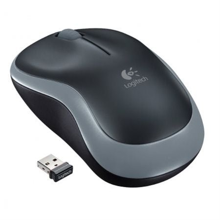 Mouse sem fio Logitech M185/ Até 1000 DPI/ Cinza