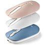 Mouse Bluetooth sem fio NGS Shell-RB/ Bateria recarregável/ Até 1600 DPI/ Azul/ Branco/ Rosa