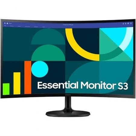 Monitor Profissional Samsung Essential Monitor S3 S36GD S24D302GAU/ 27"/ Full HD/ Preto