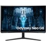 Monitor gamer curvo Samsung Odyssey Neo G8 S32BG850NP de 32" / 4K / 1 ms / 240 Hz / VA / Altura ajustável / Preto e branco