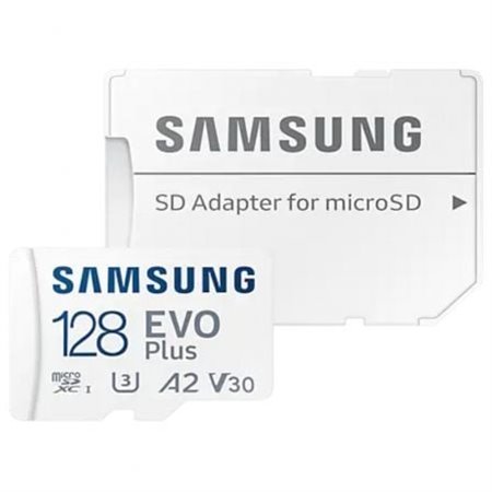 Cartão de memória microSD XC Samsung EVO Plus 2023 128 GB com adaptador/ Classe 10/ 160 MB
