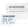 Cartão de memória microSD XC Samsung EVO Plus 2023 512 GB com adaptador/ Classe 10/ 160 MB