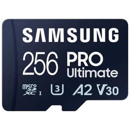 Cartão de memória microSD XC Samsung Pro Ultimate 256 GB com adaptador/ Classe 10/ 200 MBs