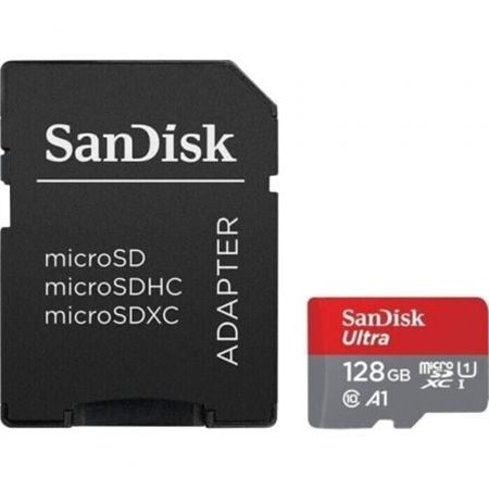 Cartão de memória SanDisk Ultra microSD XC de 128 GB com adaptador/ Classe 10/ 140 MB
