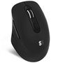 Mouse ergonômico sem fio Subblim Curve Ergo com bateria dupla e Bluetooth/ 2,4 GHz/ Bateria recarregável/ Até 1600 DPI/ Preto